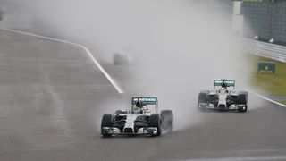 Es ist Doppelsieg Nummer acht in der Saison 2014 für Mercedes. In der Konstrukteurswertung haben die Silberpfeile bei 522 Punkten einen Vorsprung von 190 Zählern., Foto: Mercedes-Benz