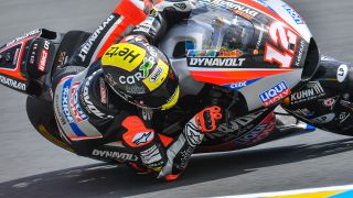 6. Thomas Lüthi (Dynavolt Intact GP, Kalex): Der Schweizer Routinier erwischte einen super Start in den Frankreich-GP. Von Platz zwei schoss er in Führung, die er auch bis zur vierten Runde halten konnte. Dann ging es für Lüthi innerhalb weniger Umläufe aber bis auf Rang acht zurück. Durch die Stürze der vor ihm liegenden Corsi und Gardner reichte es am Ende zum 6. Platz., Foto: Intact GP - F. Glänzel