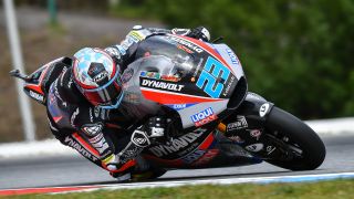  6. - Marcel Schrötter (Dynavolt Intact GP, Kalex): Marcel Schrötter war von Rang sieben aus ins Rennen gestartet und kämpfte sich in der Startphase des Rennens weiter nach vorn. Mit 17 Runden auf der Uhr zog der Dynavolt-Pilot an Sam Lowes vorbei und eroberte sich so den dritten Platz. In den folgenden Runden fuhr er sich von dem Briten frei, zum Ende des Rennens musste er sich aber gegen Jorge Navarro, Luca Marini und Enea Bastianini geschlagen geben und fiel auf P6 zurück., Foto: Intact GP