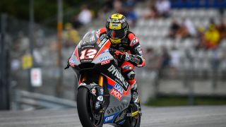 6. - Thomas Lüthi (Dynavolt Intact GP, Kalex): Kein Big Point für Thomas Lüthi im WM-Kampf, trotz guter Ausgangslage. Der Schweizer hielt lange in der Spitzengruppe mit, verlor dann aber zunehmend Boden und Positionen. Durch die Zwischenfälle weiter vorn reichte es noch zu P6 - aber WM-Rivale Alex Marquez wurde von Startplatz elf aus Zweiter., Foto: Dynavolt Intact GP